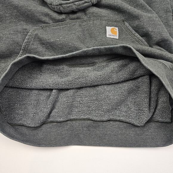 Carhartt Hoodie Men's L-Tall K288 Loose Midweight Logo Sleeve Graphic Sweatshirt - Picture 2 of 8